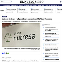 Valor de fusiones y adquisiciones aument� un 13,6% en Colombia